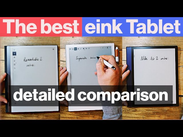 Remarkable 2 vs Supernote A5X vs Boox Note Air 2 - in-depth comparison