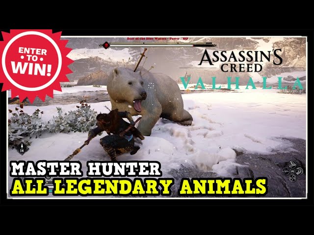 Assassin's Creed Valhalla All Legendary Animal Locations (Master Hunter Trophy / Achievement Guide)