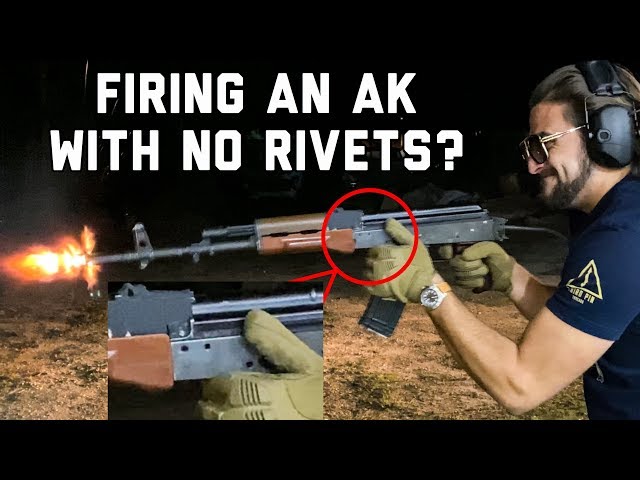Test Firing an AK (With No Rivets??)