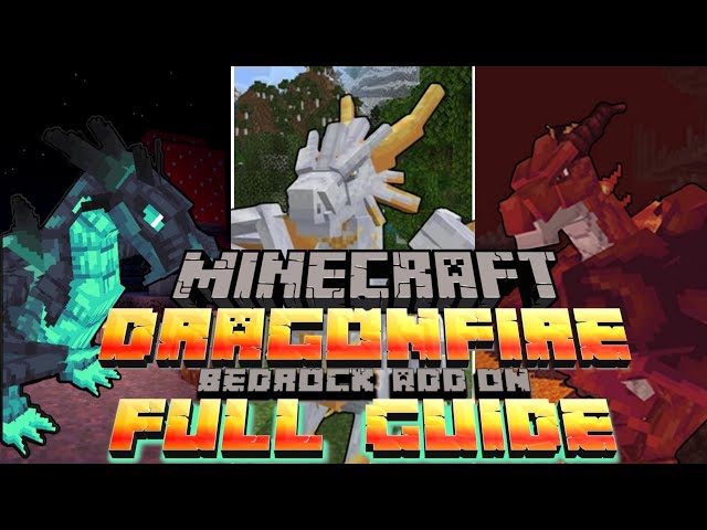 Minecraft Dragonfire FULL GUIDE and Showcase! Bedrock Edition ADD-ON!