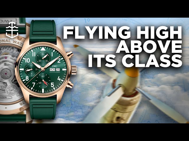 IWC's green-dialled Pilot's Chrono in rose gold is a luxe take on a tool watch