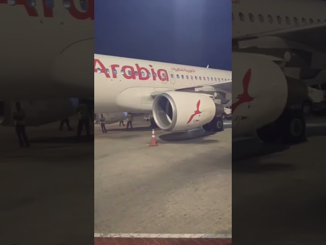 Air Arabia flight at Sharjah  #dubai #sharjah #4k