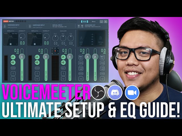 VOICEMEETER SETUP and VOCAL EQ guide: DJ-quality for streaming, OBS, Discord & Zoom