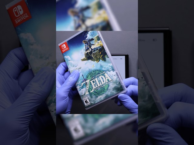 Switch OLED Zelda: Tears of the Kingdom Special Edition ASMR #shorts #asmr #unboxing #nintendo