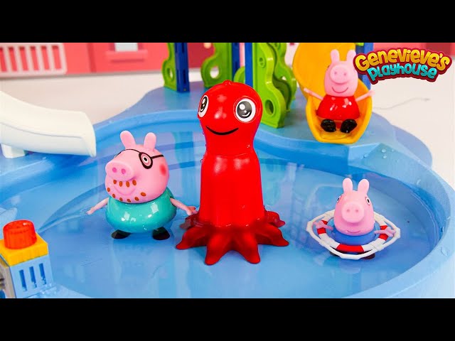 Peppa Pig Get a New Pool & Paw Patrol Hot Day Toy Videos for Kids!