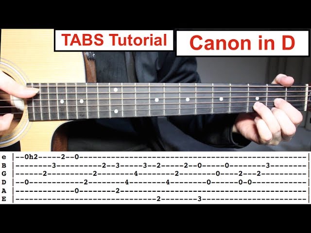 Canon in D | Fingerstyle TABS Guitar Lesson (Tutorial) How to play Canon in D with Tabs