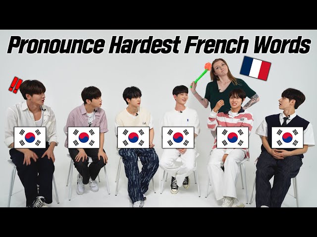Korean Men Tries To Pronounce French Words l Can They Do It? ( Kpop Idol Drippin )