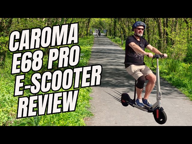 BUDGET ELECTRIC SCOOTER WITH A SEAT! CAROMA E68 PRO E-SCOOTER REVIEW