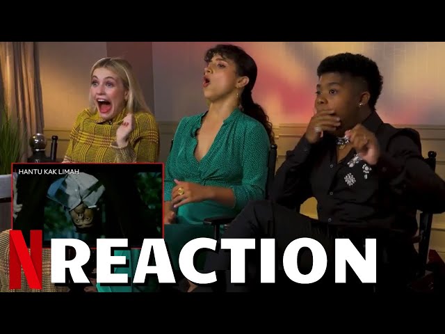 FEAR STREET Cast React To Asian Horror Movies With Kiana Madeira, Olivia Welch & Ben Flores Jr.
