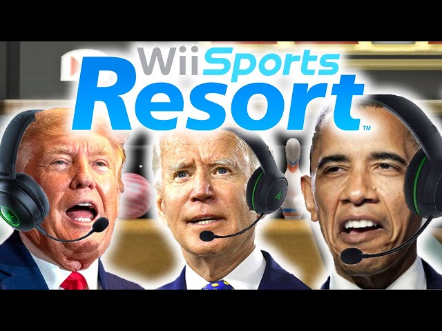 US Presidents Play Wii Sports Resort Bowling 2
