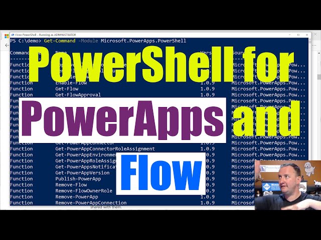 PowerShell for PowerApps and Flow