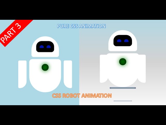 CSS Robot Animation Part 3 | Flying Effect On Robot With Pure CSS | Pure CSS Robot Animation.