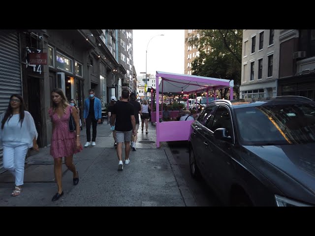 ⁴ᴷ⁶⁰ Walking NYC Greenwich Village Friday Evening with Tom Delgado @tomdnyc1 (September 4, 2020)