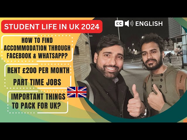 Student Life in UK 2024 | Find Accommodation through Facebook & WhatsApp| £200 Rent & Things to pack