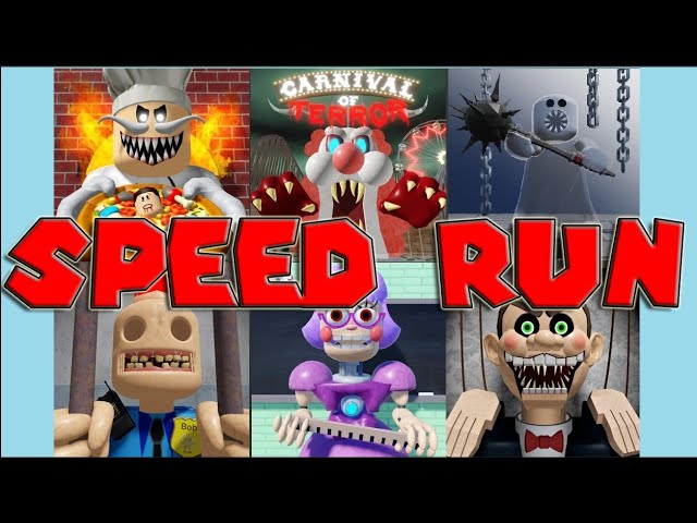 SPEED RUNS in all SCARY OBBY games!