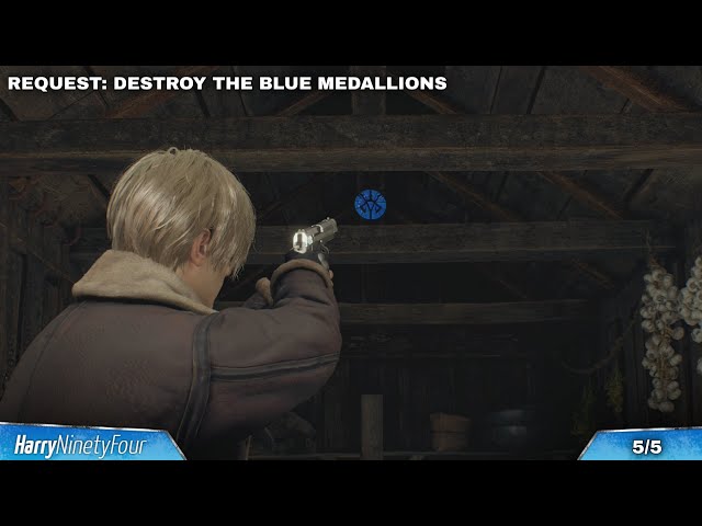 Resident Evil 4 Remake - Destroy The Blue Medallions All Locations (RE4)