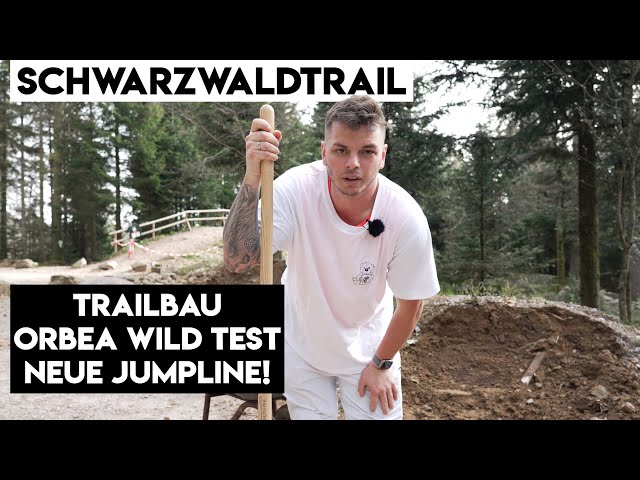 NEUE HEFTIGE JUMPLINE IM SCHWARZWALD | Trailbau am Schwarzwaldtrail | Orbea Wild E-Bike Test