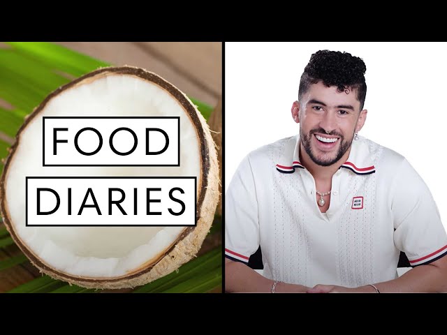 Everything Bad Bunny Eats In A Day | Food Diaries | Harper's BAZAAR