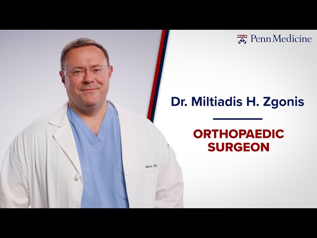 Meet Dr. Miltiadis Zgonis, Orthopaedic Surgeon