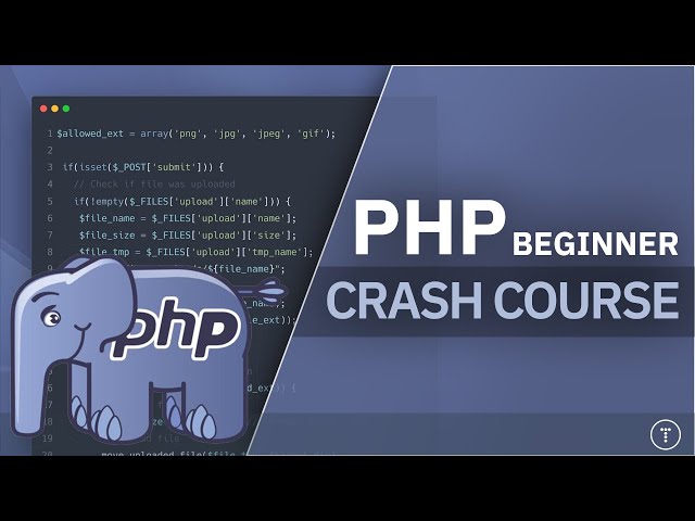 PHP For Beginners | 3+ Hour Crash Course