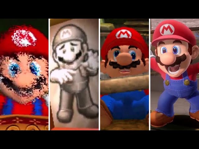 Evolution of Mario Being Saved by Luigi in Luigi's Mansion Games