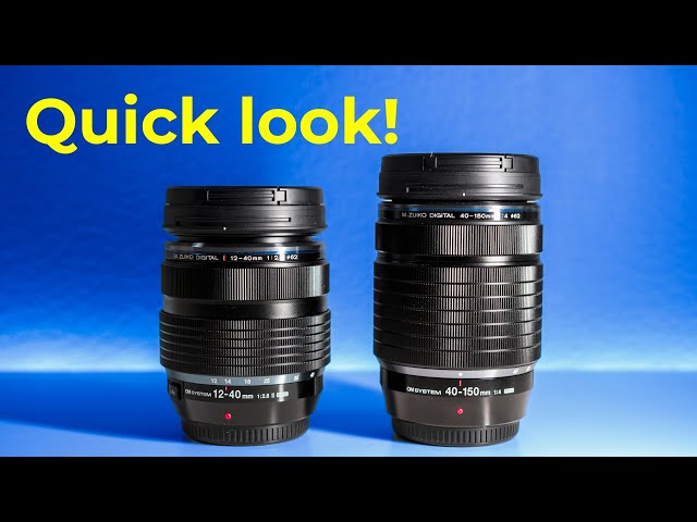 OM SYSTEM 12-40mm f2.8 Pro II and 40-150mm f4 Pro - [A Quick look]