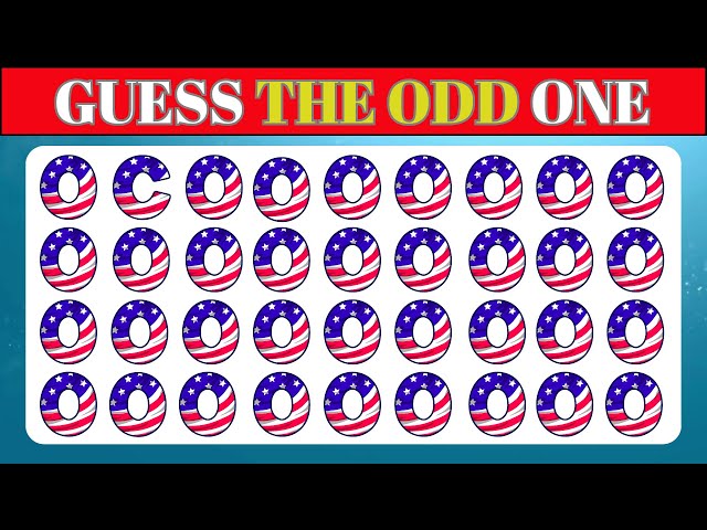 25 puzzles for GENIUS | Find the ODD One Out - Letter and Number Edition