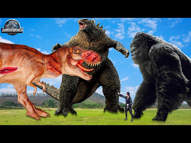 The Best Dinosaur T-rex Attack | T-Rex Vs Godzilla| Jurassic Park Fan-Made Film | Dinosaur | MsSandy