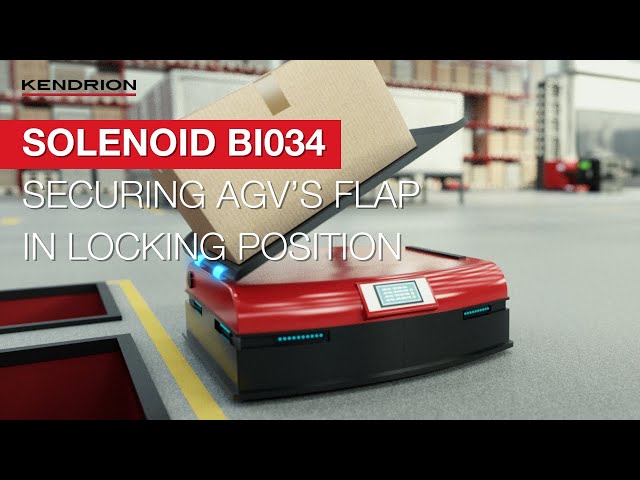 Securing Automated Guided Vehicles flap in locking position