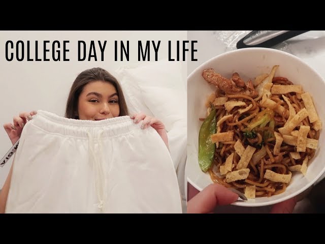 A COLLEGE DAY IN MY LIFE! mini hauls, planning birthdays, + cooking