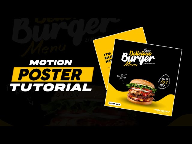 Motion Graphic Poster Tutorial || How To Make Motion Graphic Poster In Mobile