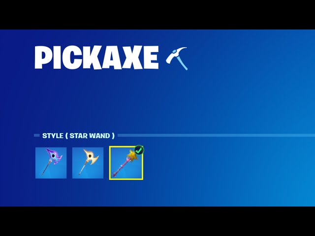 this pickaxe has a secret style..