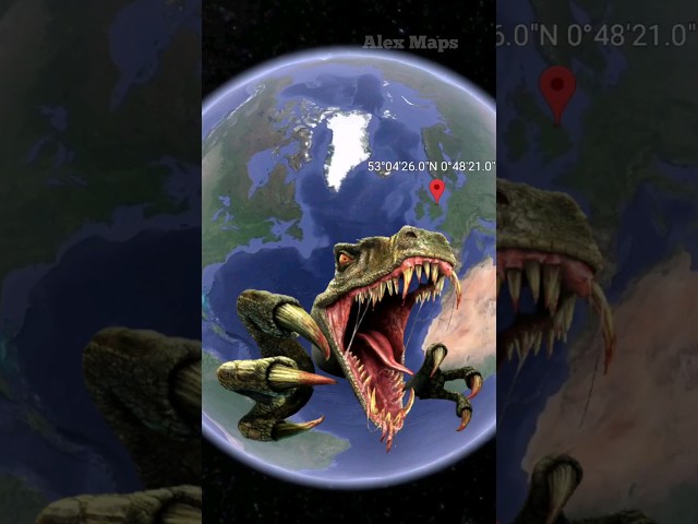 Dinosaur is real on Google Earth 🌎 #shorts #googlemaps