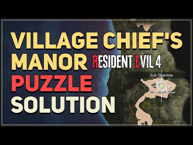 Village Chief's Manor Puzzle Solution Resident Evil 4 Remake