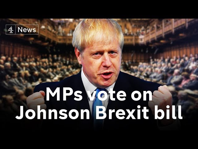 Brexit debate: MPs back Boris Johnson's Brexit bill