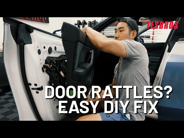 How to Remove Model 3/Y Front Door Panel to Fix Door Rattles - TESBROS