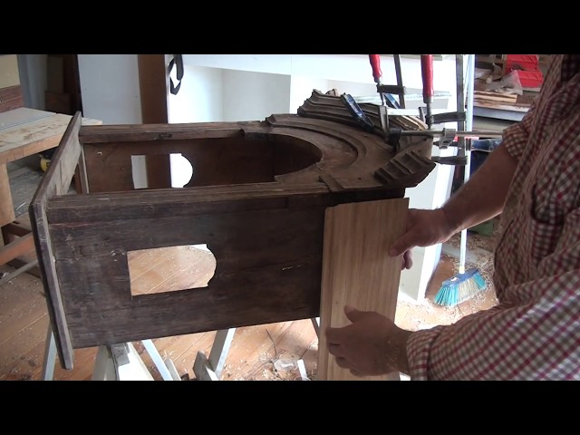 Antique Grandfather Clock - Restoration (Chestnut wood) Part2