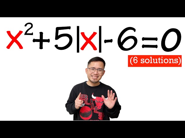 You wouldn’t expect this "quadratic" equation to have 6 solutions!
