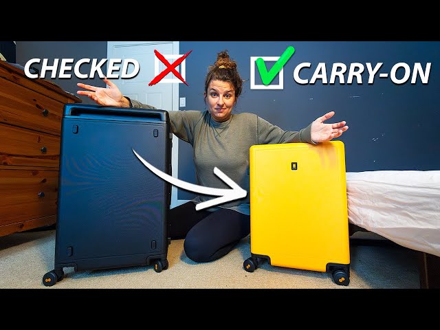Downsizing from Checked to CARRY-ON ONLY (Pack With Me)