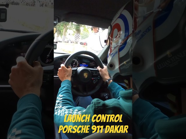 Launch Control - Porsche 911 Dakar at Goodwood #shorts #porsche #goodwoodfestivalofspeed #petrolped