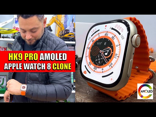 the First AMOLED Display APPLE Watch 9 Clone - HK9 Pro Smart Watch