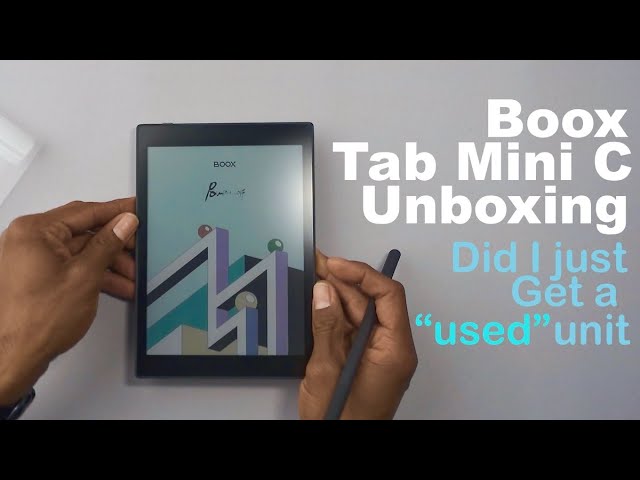 Boox Tab Mini C: Unboxing
