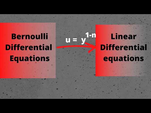 Session 11:How to reduce Bernoulli DE to linear differential equation?(see pinned comment)