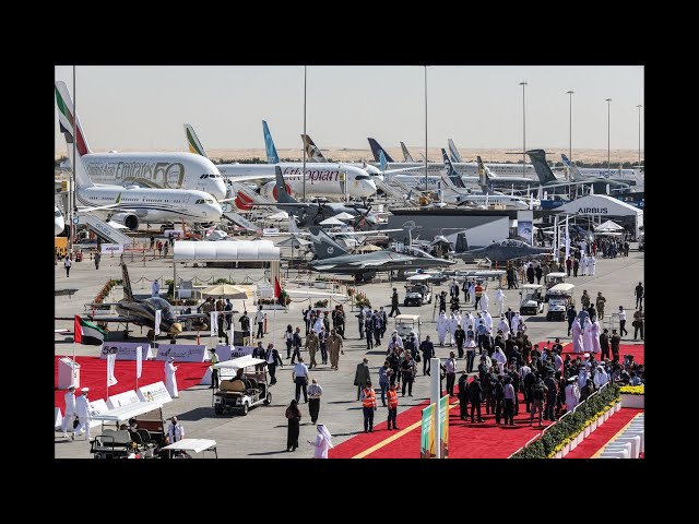 Dubai airshow 2023 - aircraft walk around