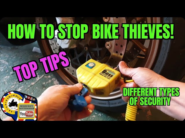 Motorcycle Security tips: How to stop bike thieves. (Timestamps and disclaimer in description)