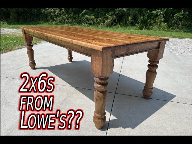 Building Furniture with Pine Construction Lumber? || DIY 2x6 Table Build