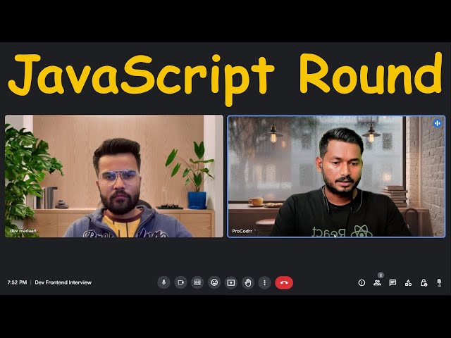 3 Years Experienced JavaScript Interview