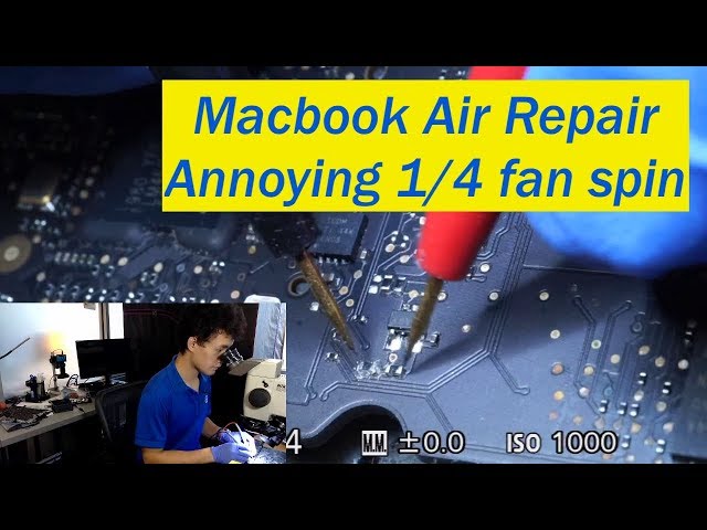 Macbook Air no power schematic diagnostic and repair!