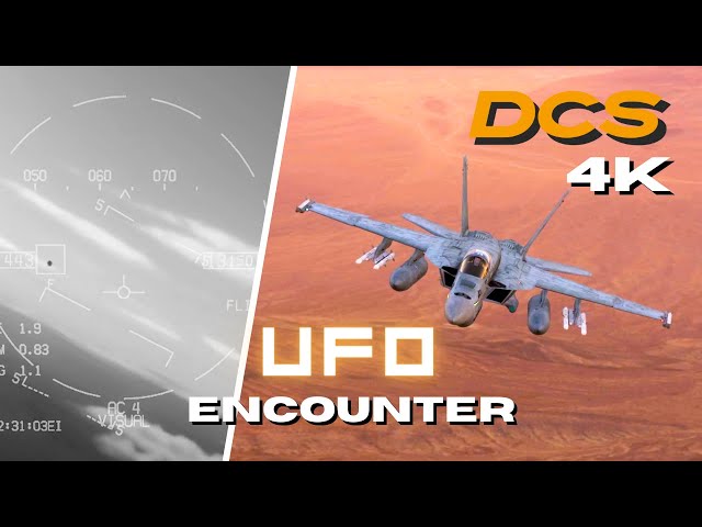Area 51 UFO Encounter in the F/A-18E Super Hornet | 4K Ultra Graphics DCS World
