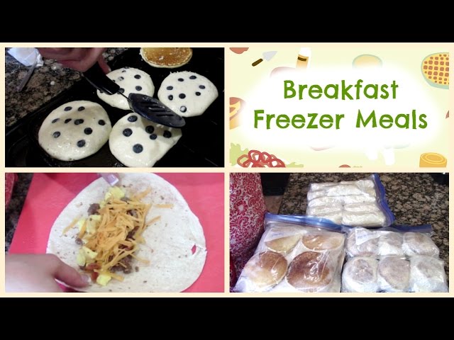 Breakfast Freezer Meals ~ Burritos, Egg McMuffins & Pancakes